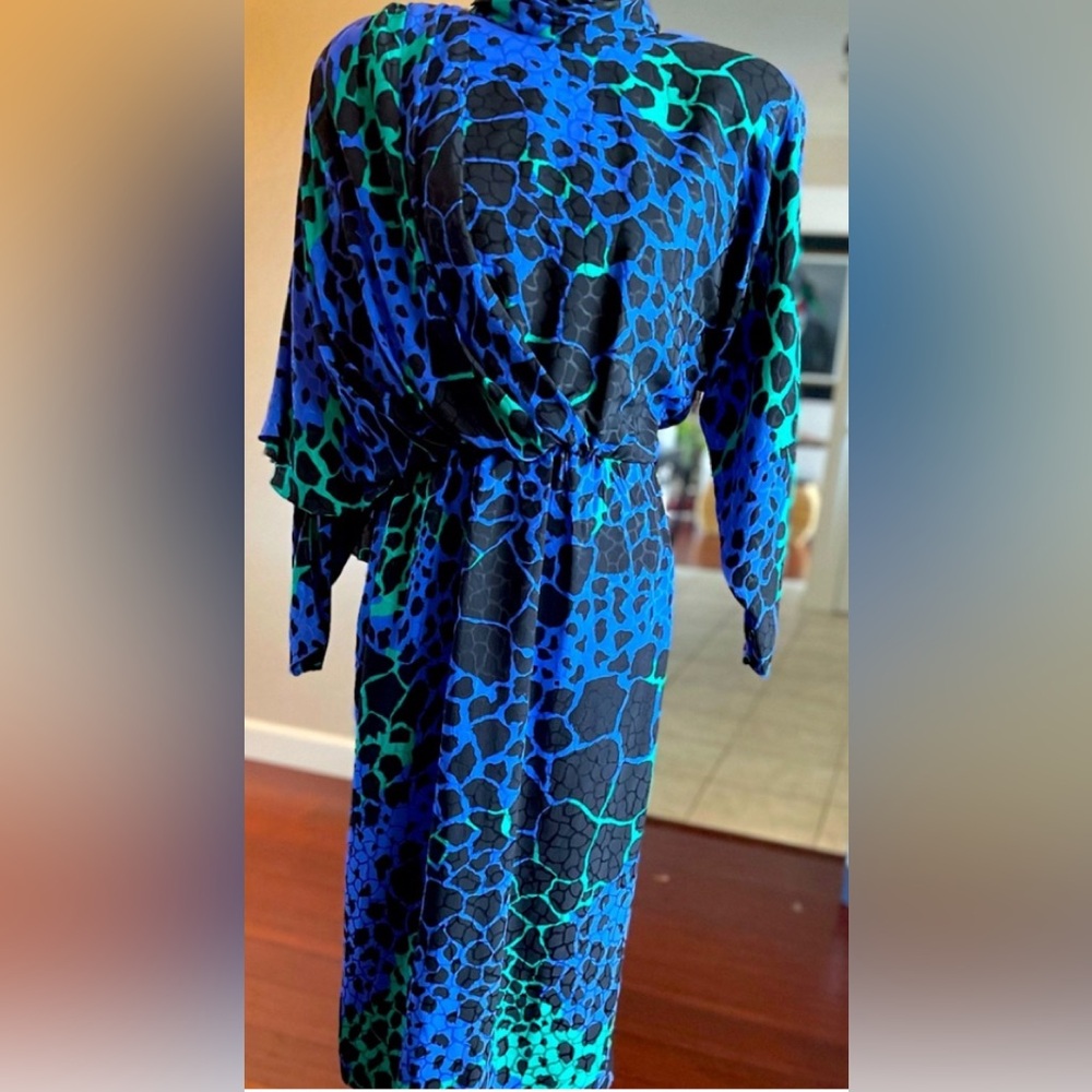 Vintage Junnie Leigh silk dress: size 8